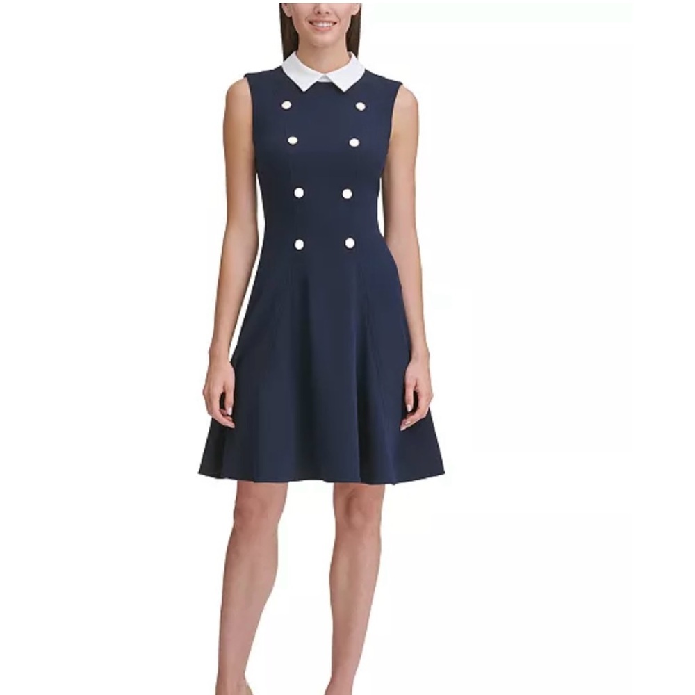 Tommy Hilfiger Women’s Collar Fit and Flare Dress Size 4
